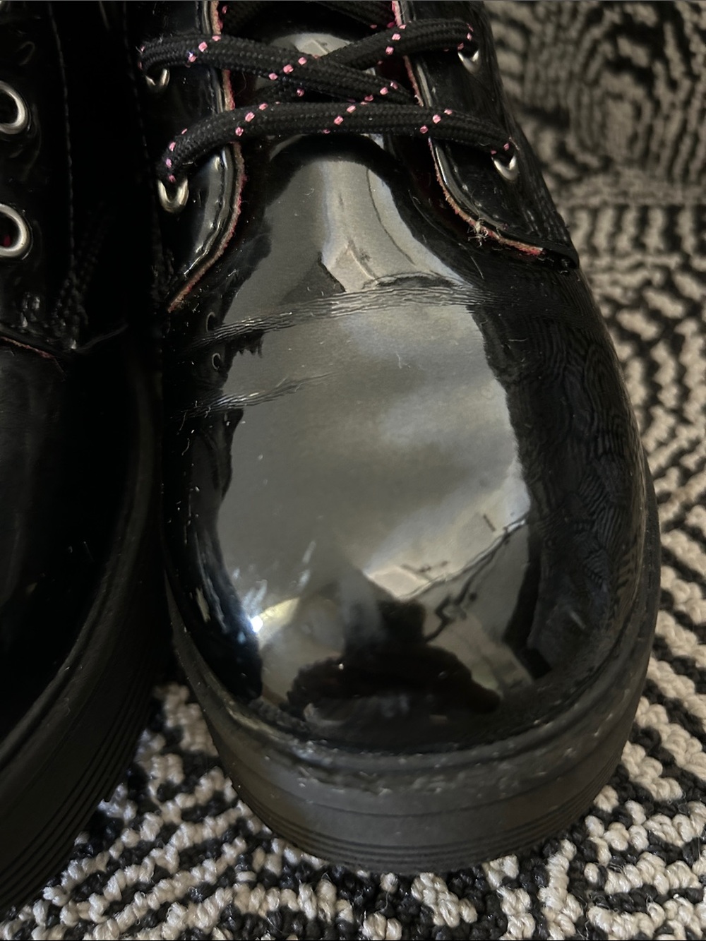 Skechers Black Patent Platform Boots - Picture 5 of 9